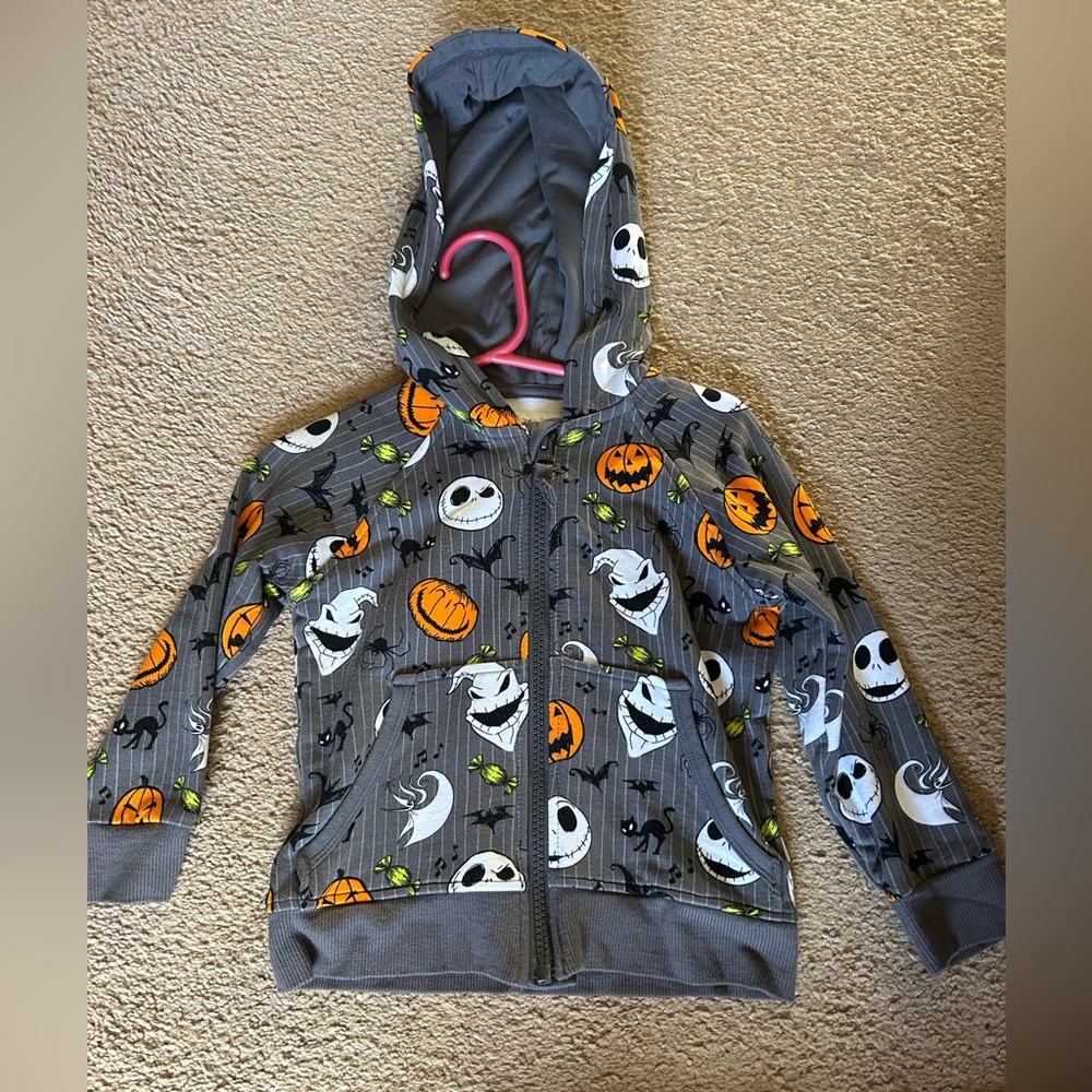 Little sleepies x Disney night mare before Christmas zip up hoodie